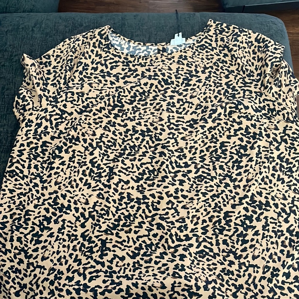 Leopard dress shirt